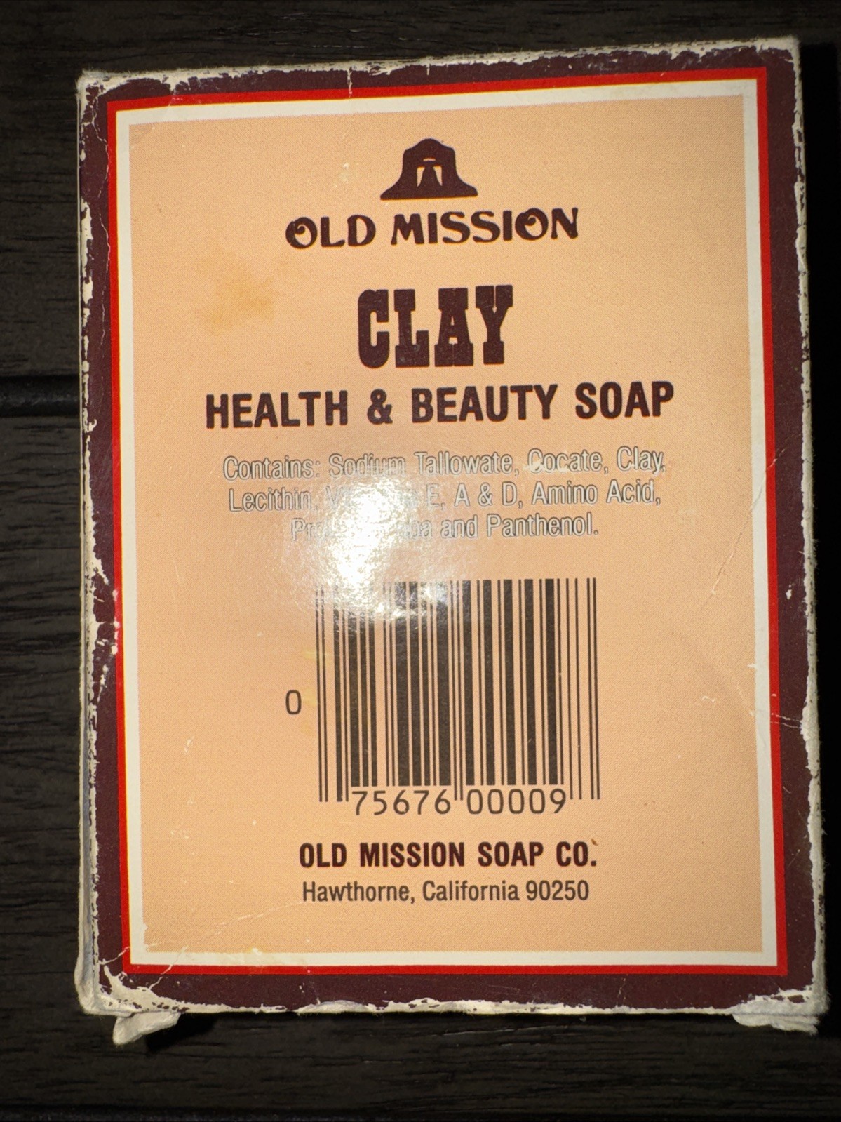 Vintage Old Mission-Health and Beauty Clay Soap 2.7 OZ each Made in USA Pk Of 2