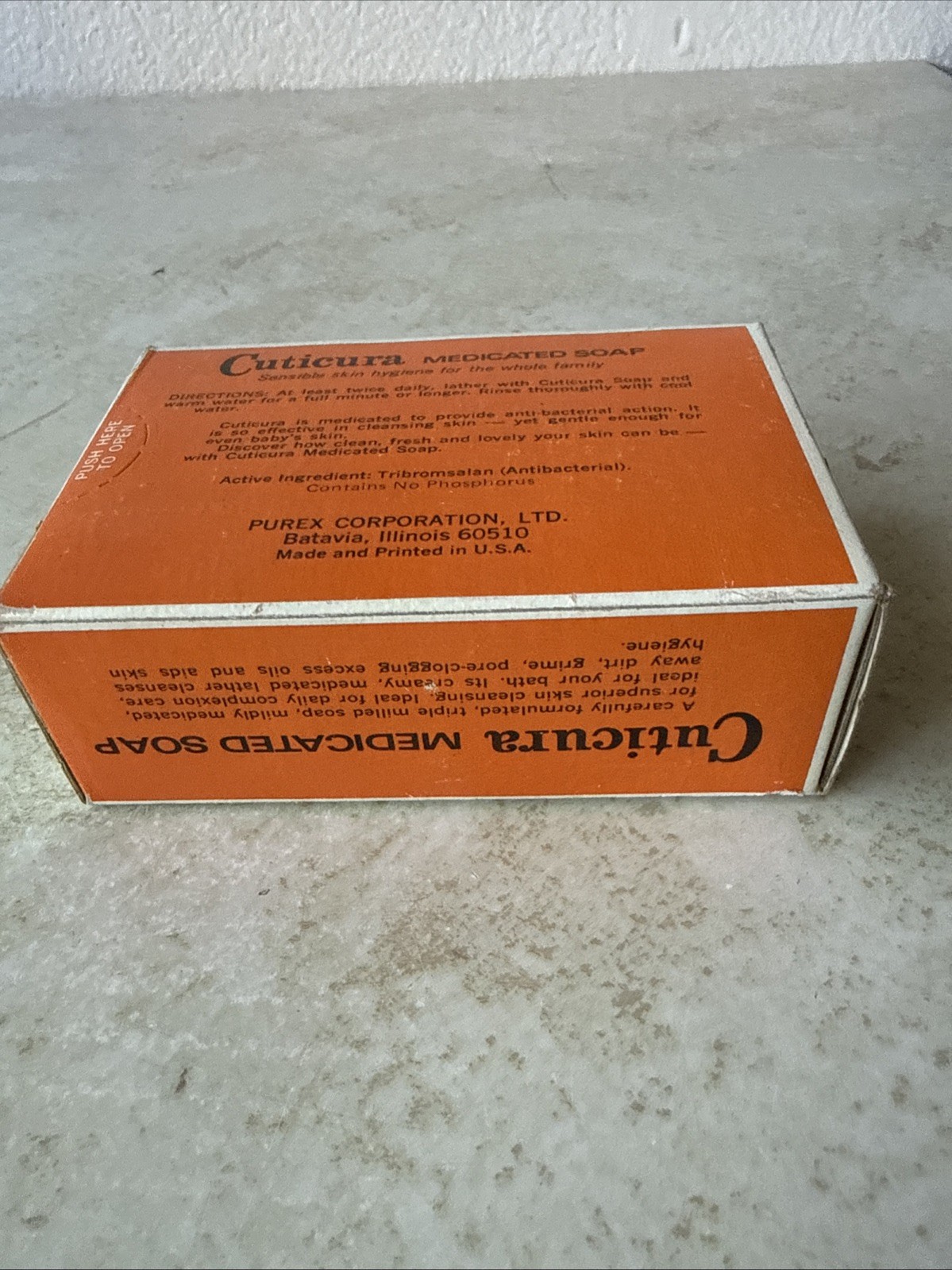 Vtg Cuticura Soap Origional Formula Medicated Soap Removes Acne Antibacterial