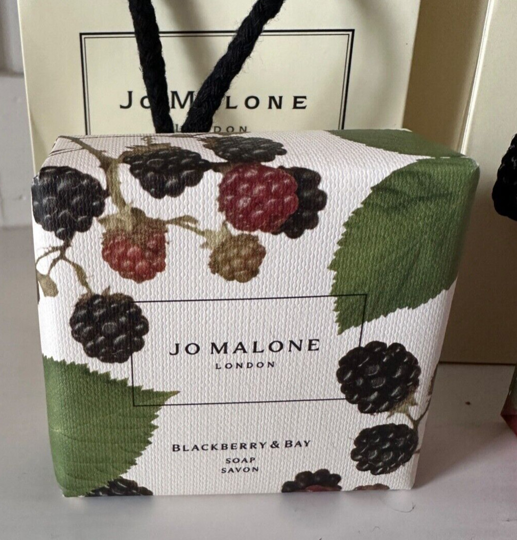 Jo Malone Soap ~ Blackberry & Bay or Red Roses or + Gift Bag