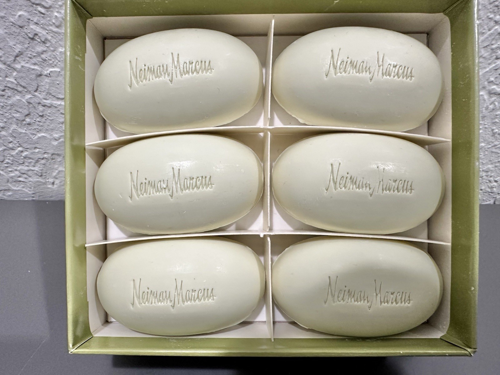 Vintage Neiman Marcus Verbena Guest Soap Box Set Of 6 Total 8.4 Oz/240 g READ