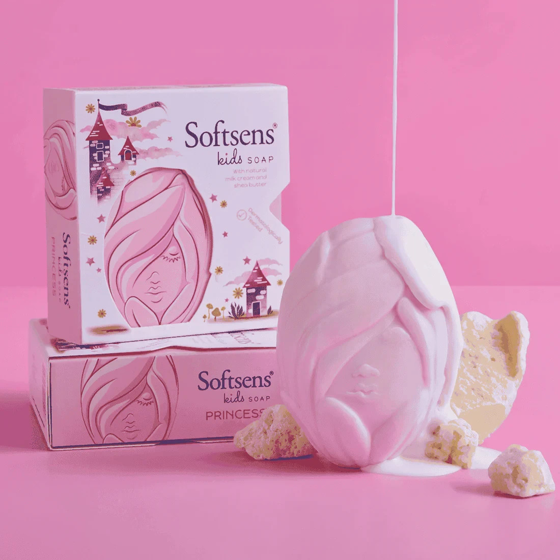 Softsens Pack of 5 Kids Soap With Animal Shape | Baby Love This Soap