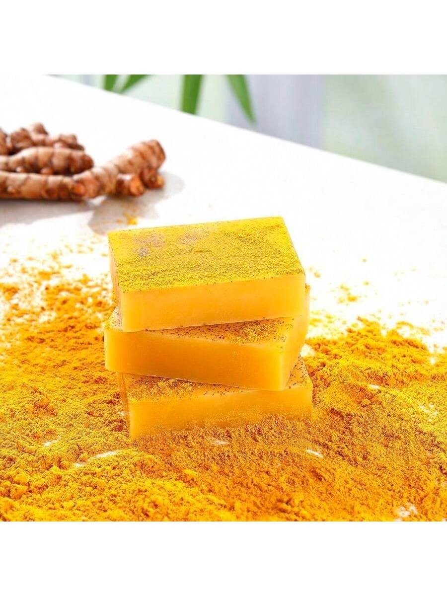 6PC Lemon Turmeric Kojic Acid Soap Dark Spot Whitening Turmer Turmeric Skin
