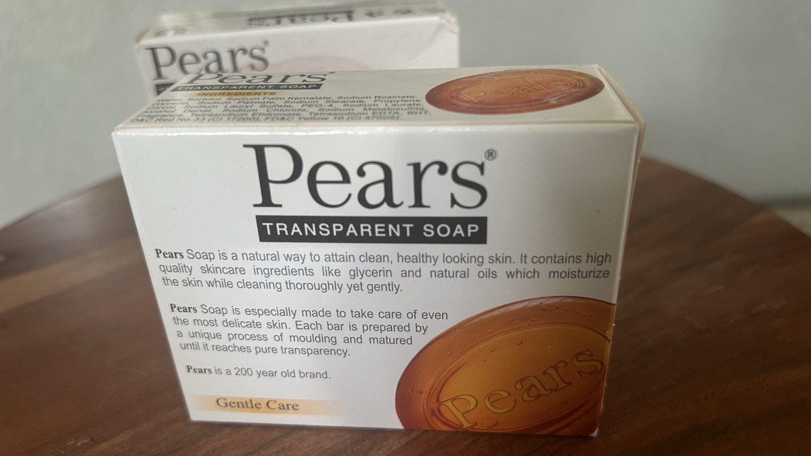 Pears Transparent Soap 2 Pack 3.53oz Pure Gentle Bath Bar 100g NEW