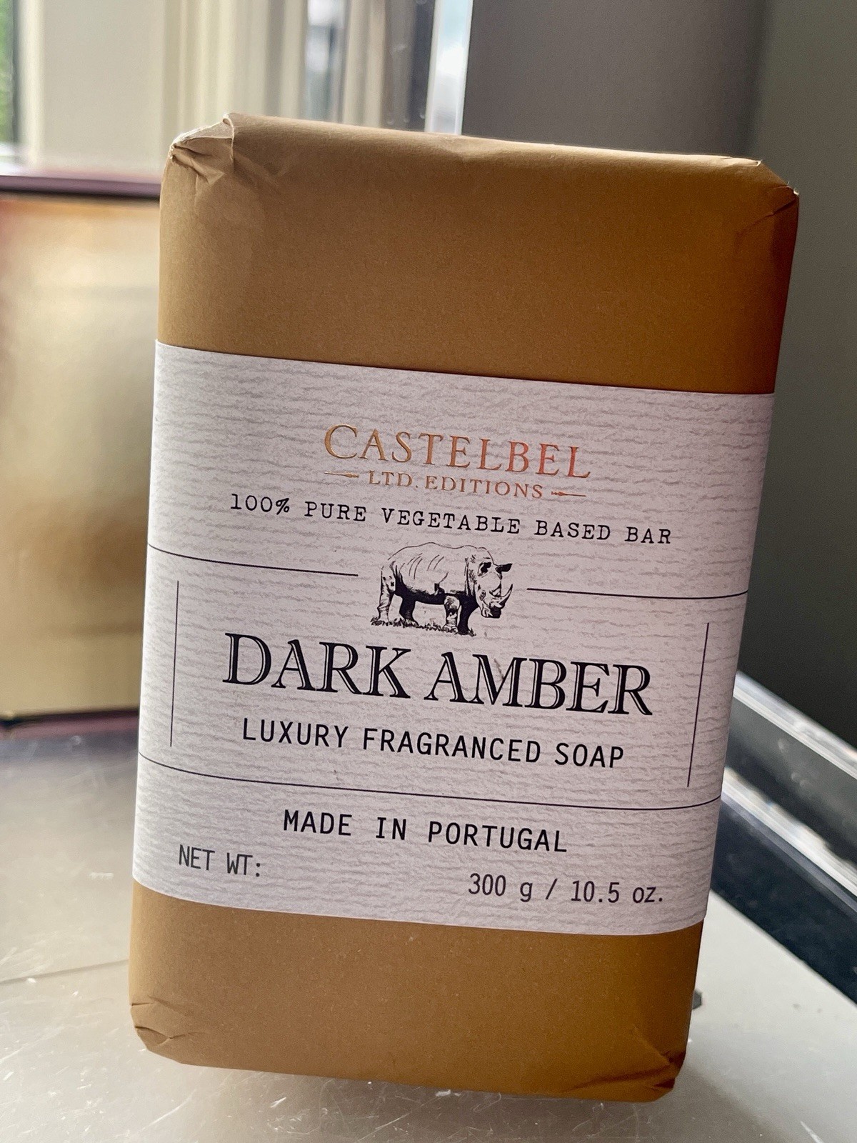 CASTELBEL LTD. Dark Amber Men’s Luxury SOAP BAR 10.5 OZ Scented FAST SHIPPING
