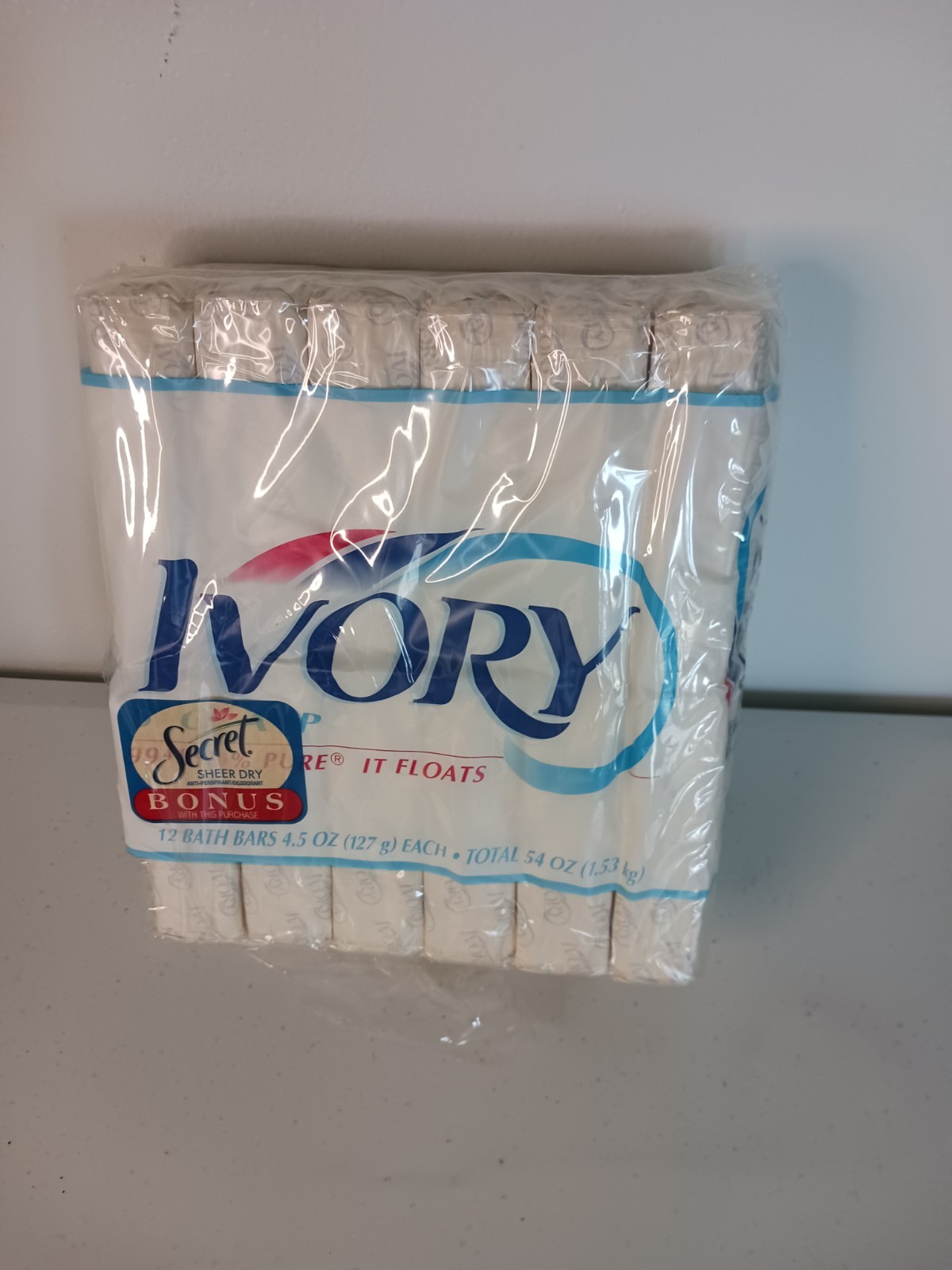 Ivory Soap Original 1998 Bath Bars 4.5 Oz 12 Pack Sealed Bonus Not Included