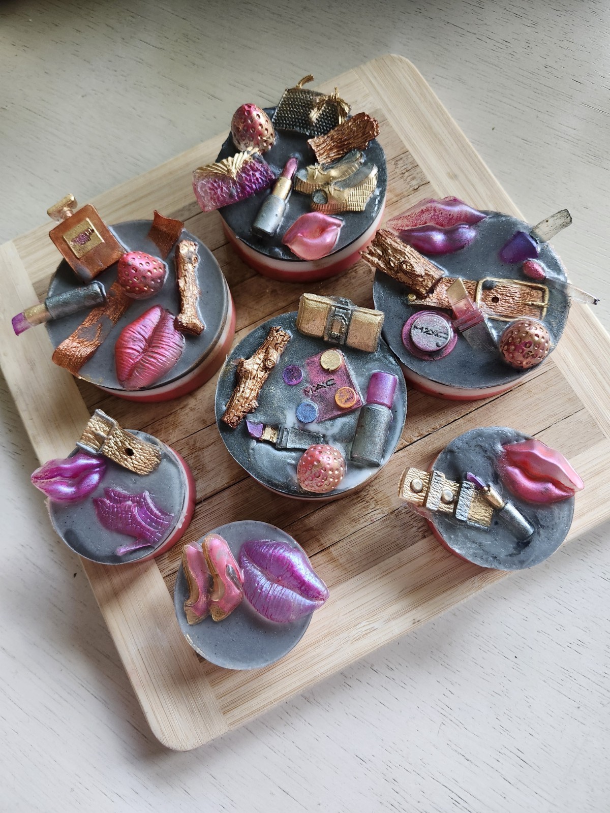 Handcrafted “Smoked Strawberry, Suede, & Stillettos” Goat Milk Aloe Soap