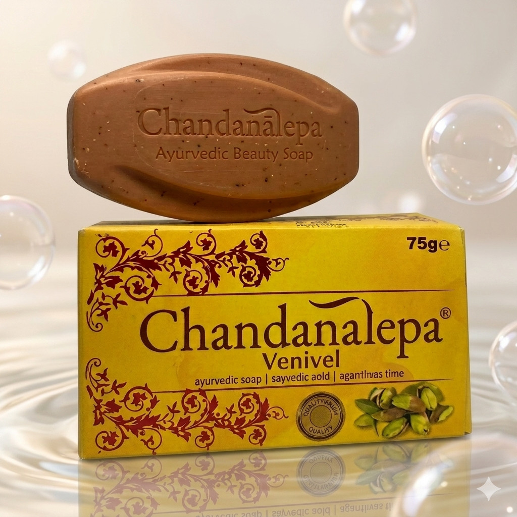 Chandanalepa Ayurvedic Venivel Herbal Soap – Yellow vine / Tree turmeric 3pcs