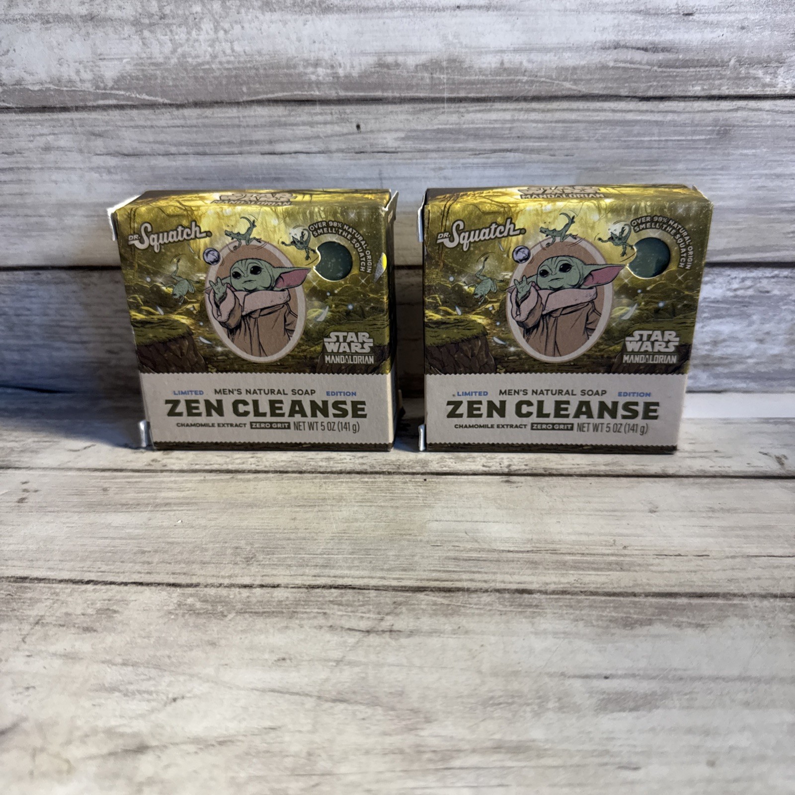 Lot Of 2 Dr. Squatch Limited Edition Zen Cleanse Star Wars Men’s Natural Soap