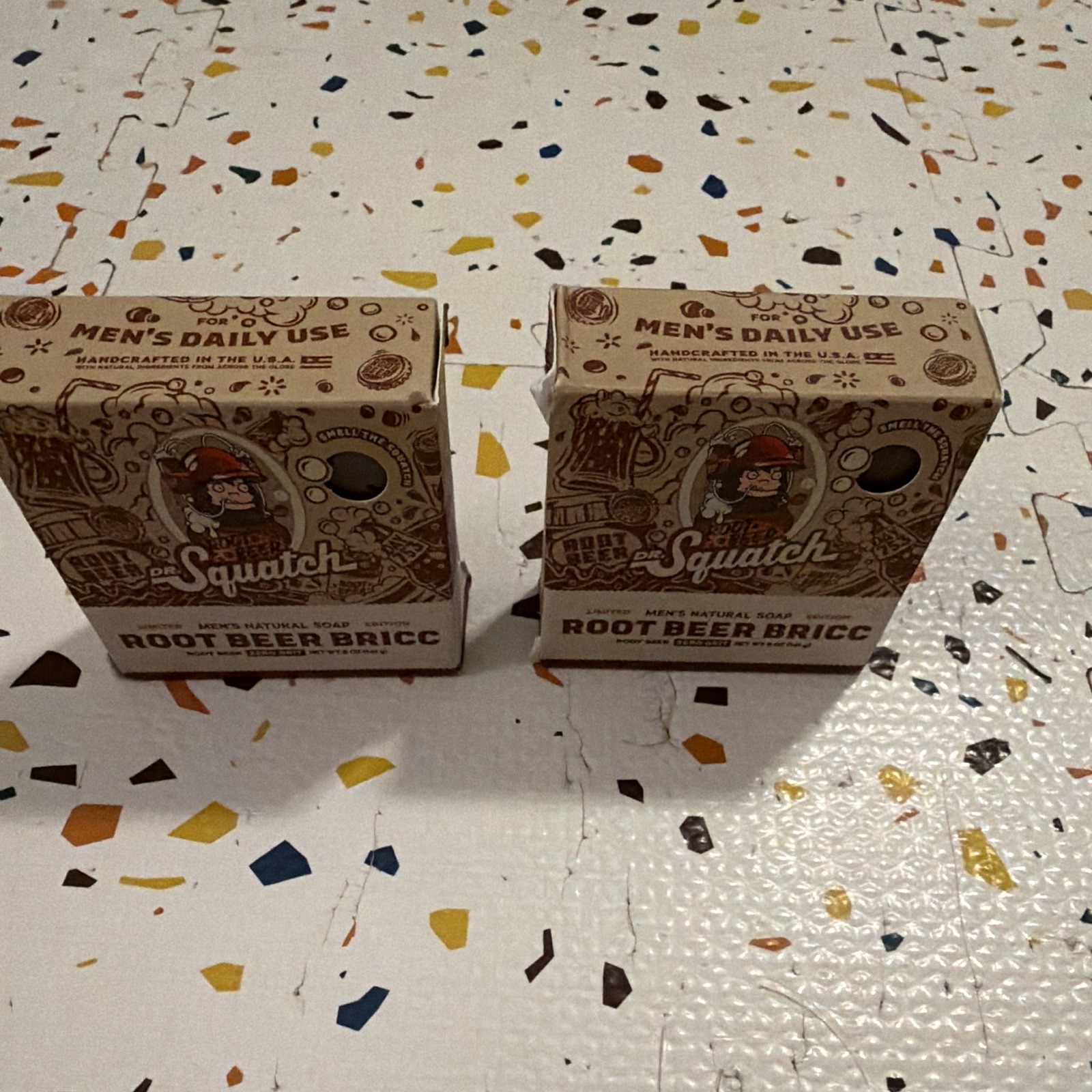 Dr. Squatch Root Beer Bricc Men’s Body Bar Soap Root Beer Scent 5 oz (2 Bars)