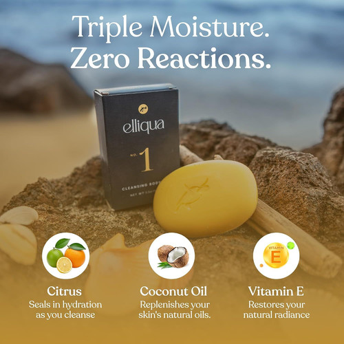 Elliqua No. 1 Vitamin E Revitalising Body Bar – 3.5 Ounce (Pack of 1)