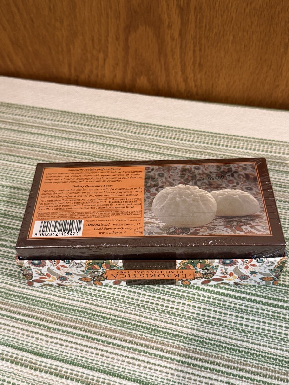 L’Erboristica Athena’s Patchouli & Neroli Vegetable Decorative Soap Set (2x100g)