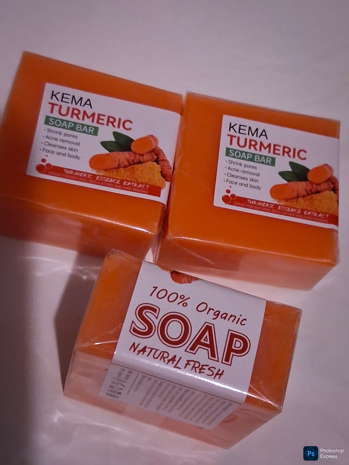 Tumeric Soap Skin Whitening Dark Spots lightening Acne Brightening Turmeric 100g