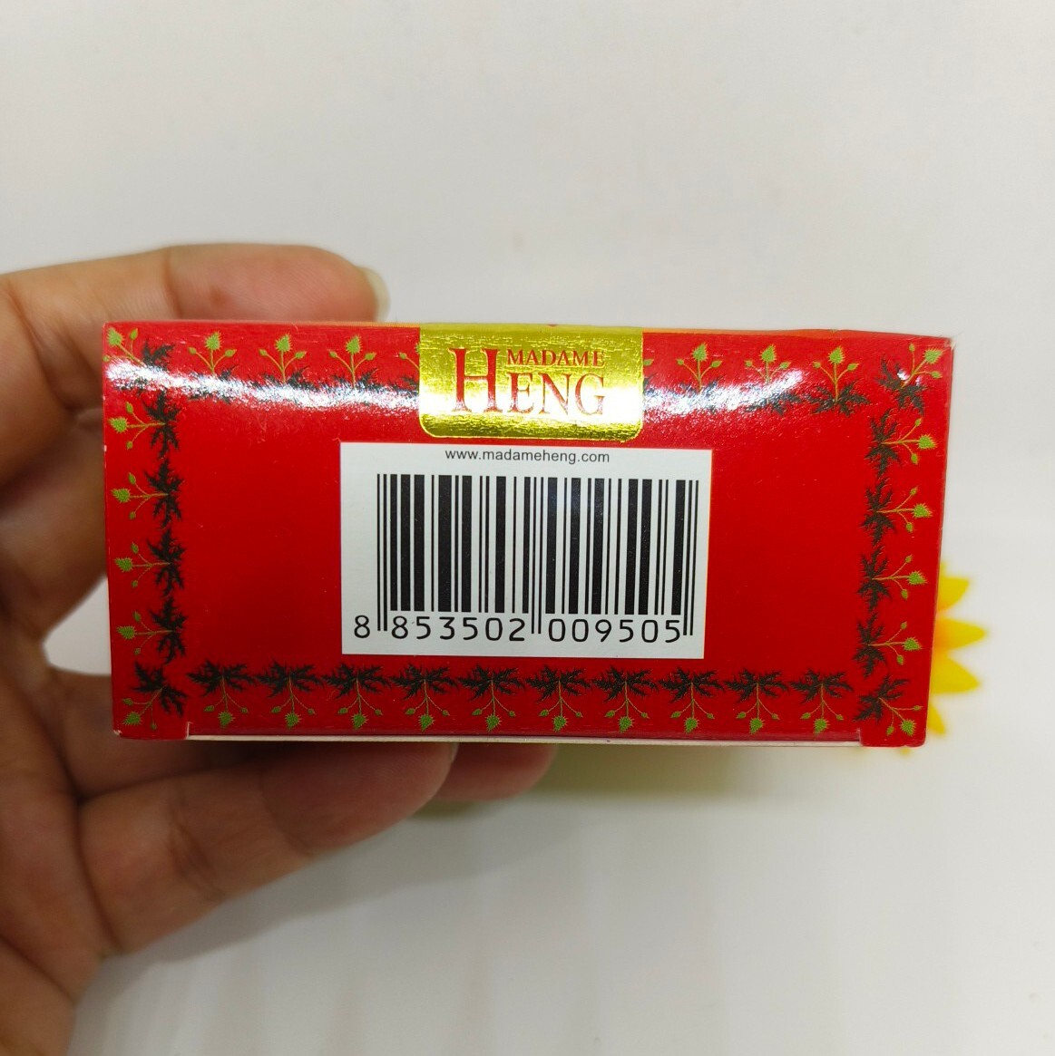 3X160g. Madame Heng Herbal Soap Merry Bell Ginger Scent Anti-Acne Fresh Skin