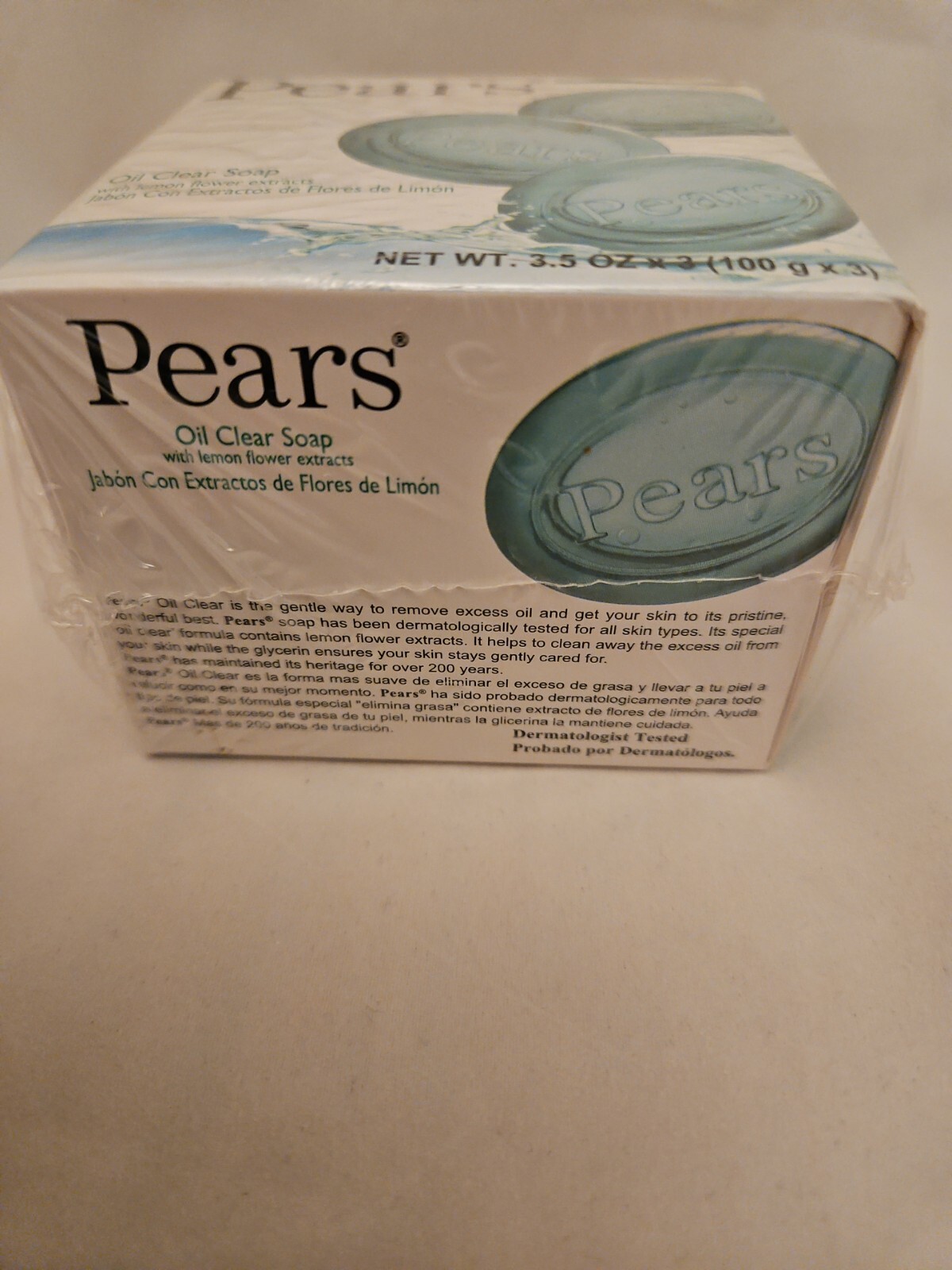 PEARS Lemon Extract Pure & Gentle Glycerin Green Soap – 3 Pack x 3.53 oz
