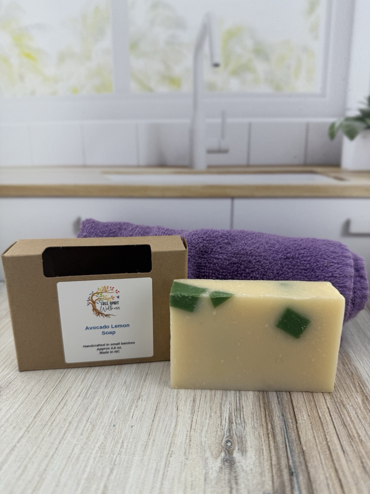 Handcrafted Lemon Avocado Lemon Artisan Soap 4.6 oz | Small Batch Made