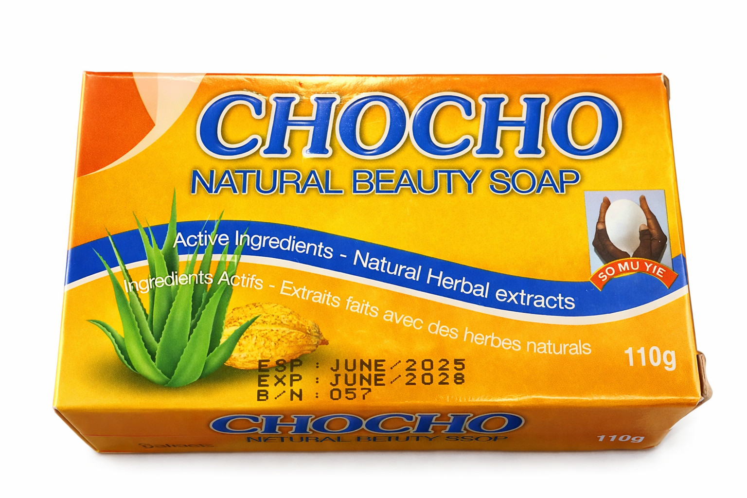 CHOCHO Soap Natural Beauty Soap (2 Pack) From Ghana Handmade Herbal Soap