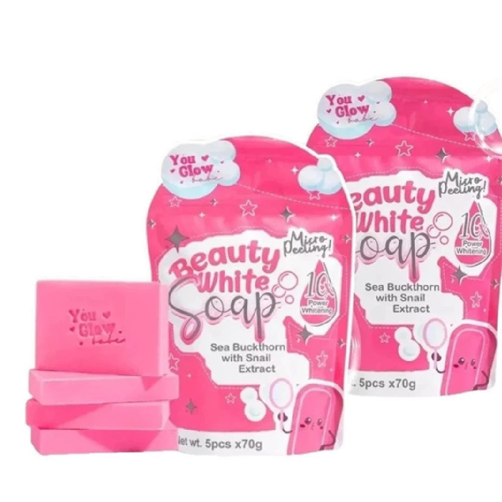 Beauty White Soap by You Glow Babe 5 Bars x 70g – 2 Pack (10 bars total)