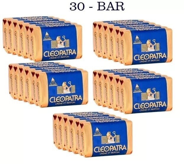 CLEOPATRA Creme ET Parfum Soap skin soft, smooth and supple 120g pack of 30