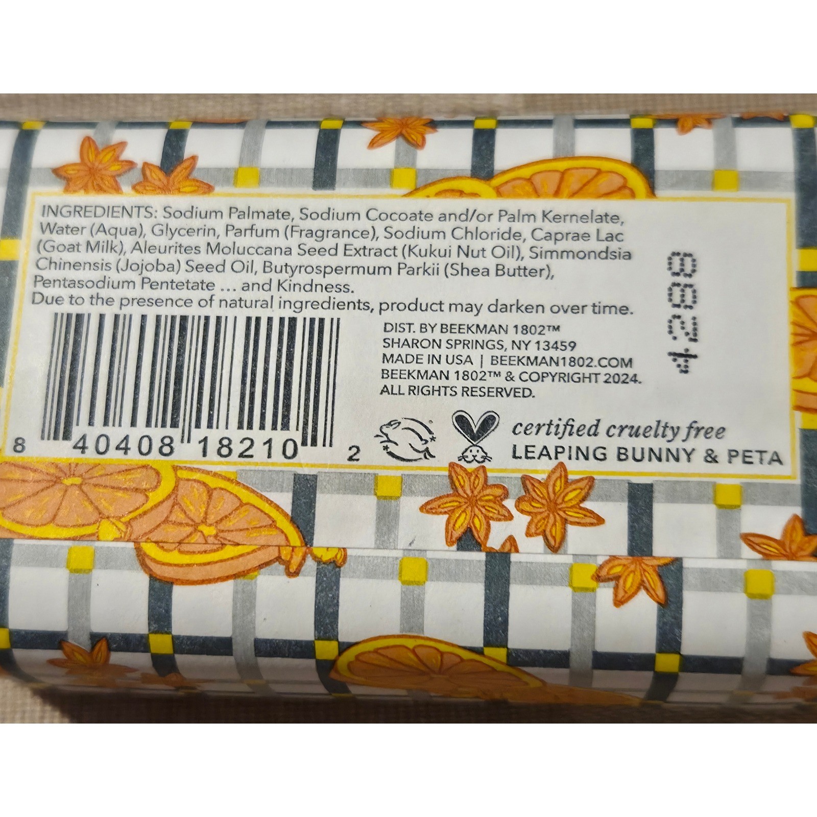 Beekman 1802 Goat Milk Soap Set/3 Spiced Orange, Honey Grapefruit, Honey/Orange