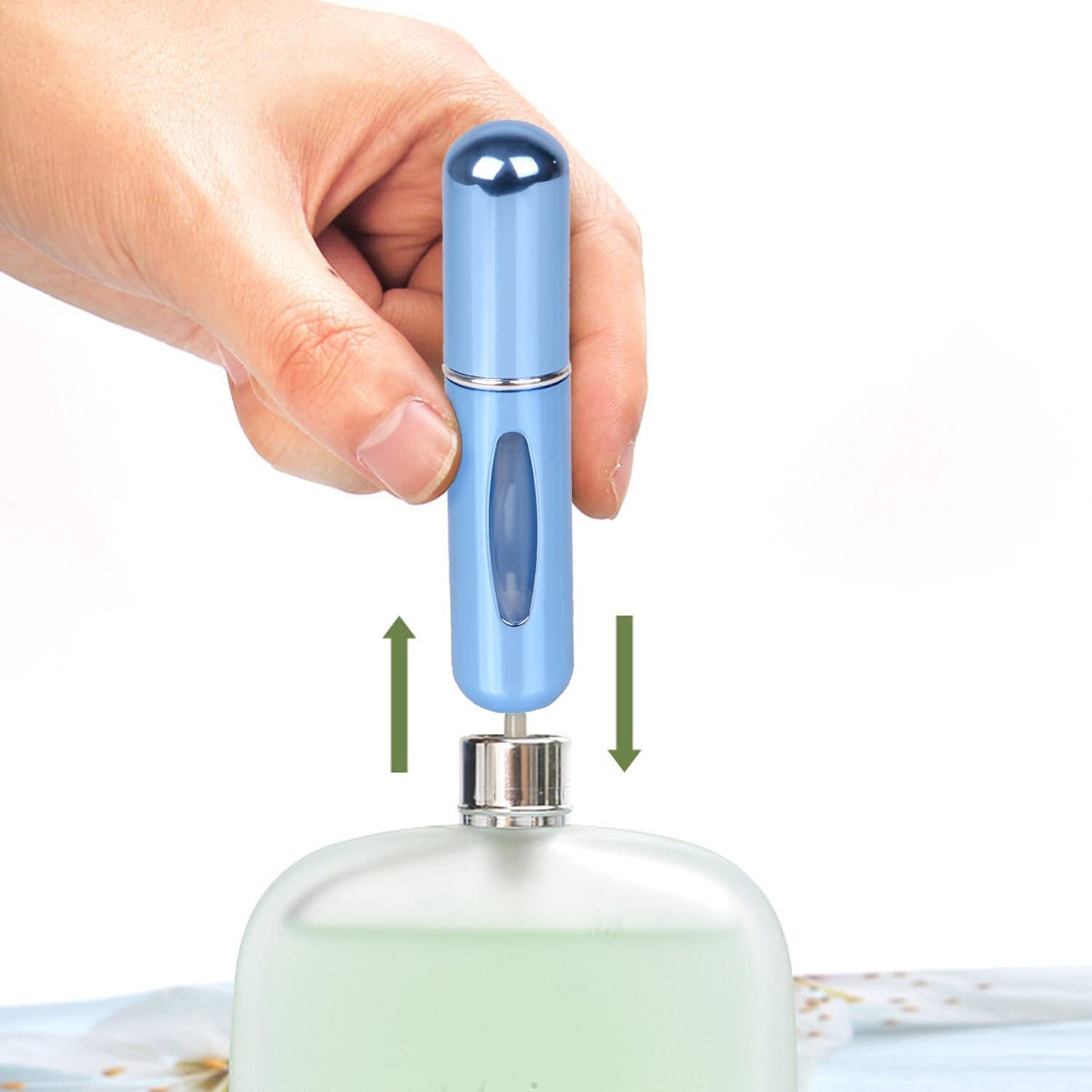8 Pcs Pack of 5ml Portable Mini Refillable Perfume Spray Atomizer Bottle Scent