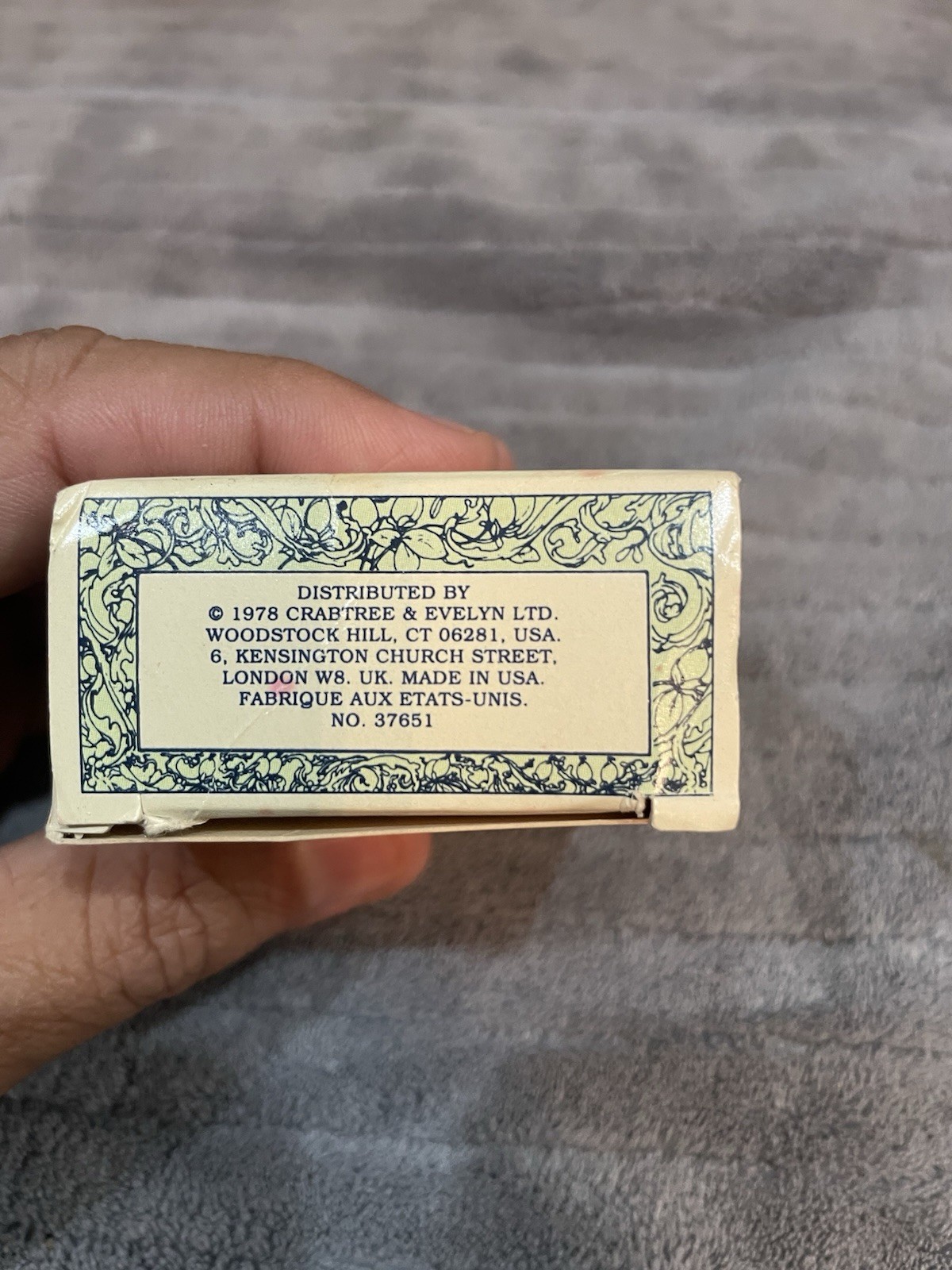 ONE (1) Crabtree & Evelyn JOJOBA OIL SHELL Soap~SINGLE BAR 3.5oz SIZE NEW IN BOX