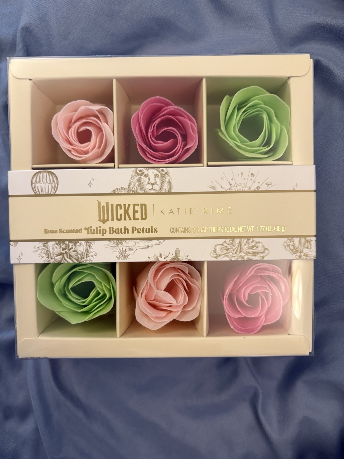 Wicked Merch – Katie Kime, Rose Scented Tulip Bath Petals 9 Count Flower Soap