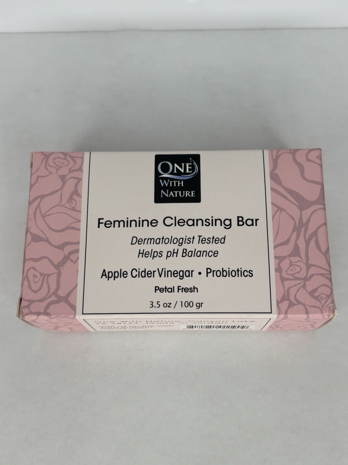 One With Nature Feminine Cleansing Bar Apple Cider Vinegar- Probiotics (3 Bars)