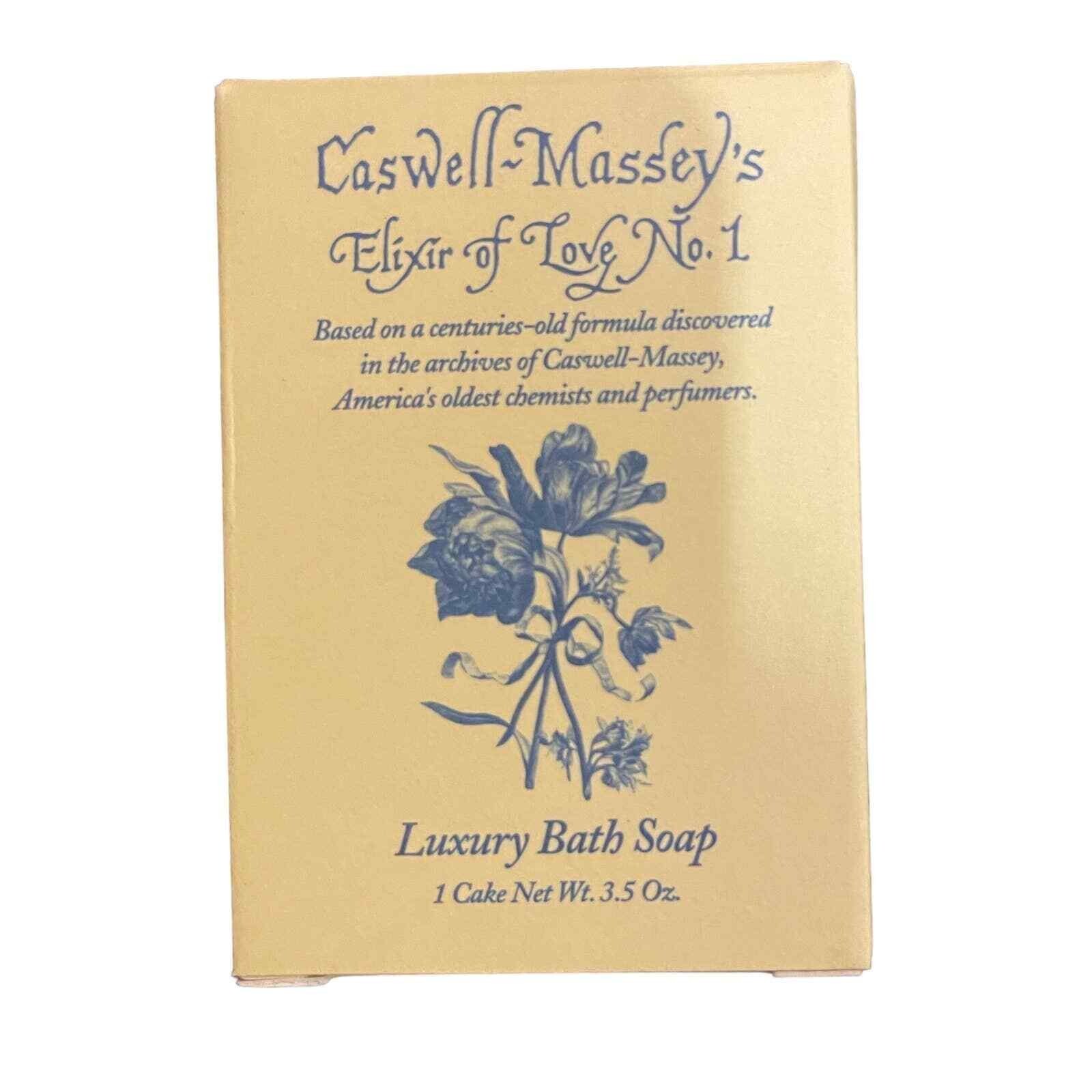 Caswell Massey Elixir of Love No. 1 Luxury Bath Soap 3 Bars 3.5 oz Each Gift NEW
