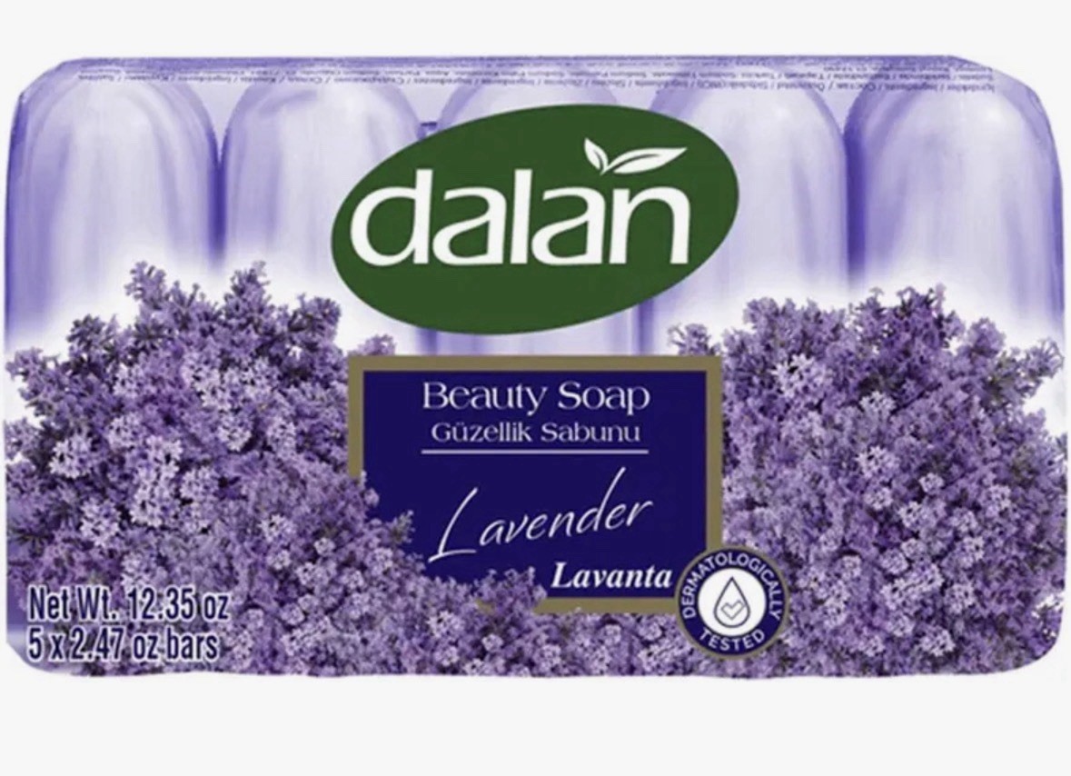 Dalan Beauty Soap Lavender Bar Soap Multipack 5×2.47 oz (12.35 oz)