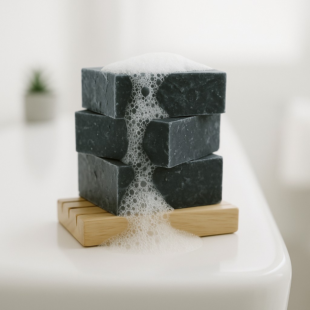 2.5 LB Bulk Sea Salt & Charcoal Soap – Handmade, Detoxifying & Mineral-Rich Bars