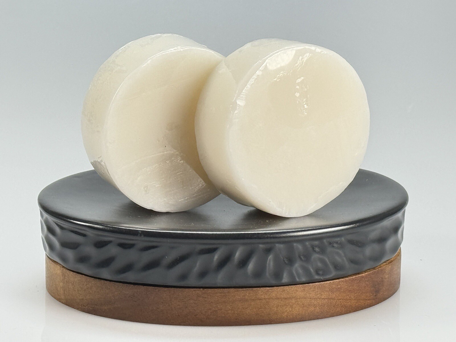 Handmade Soap Shea Butter Shaving Puck Vegan Fragrance Free No Scent 4Pack 3Oz