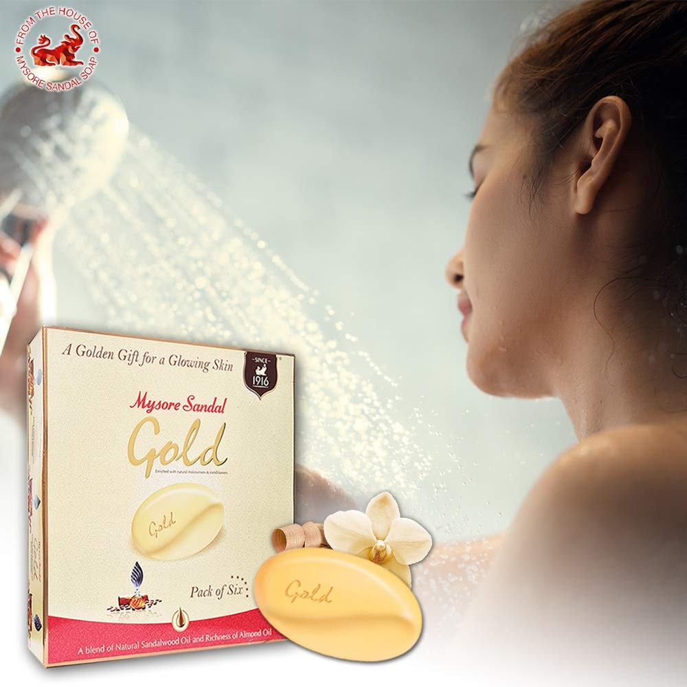 Gold Soap, 125 Grams Per Unit (Pack of 6)