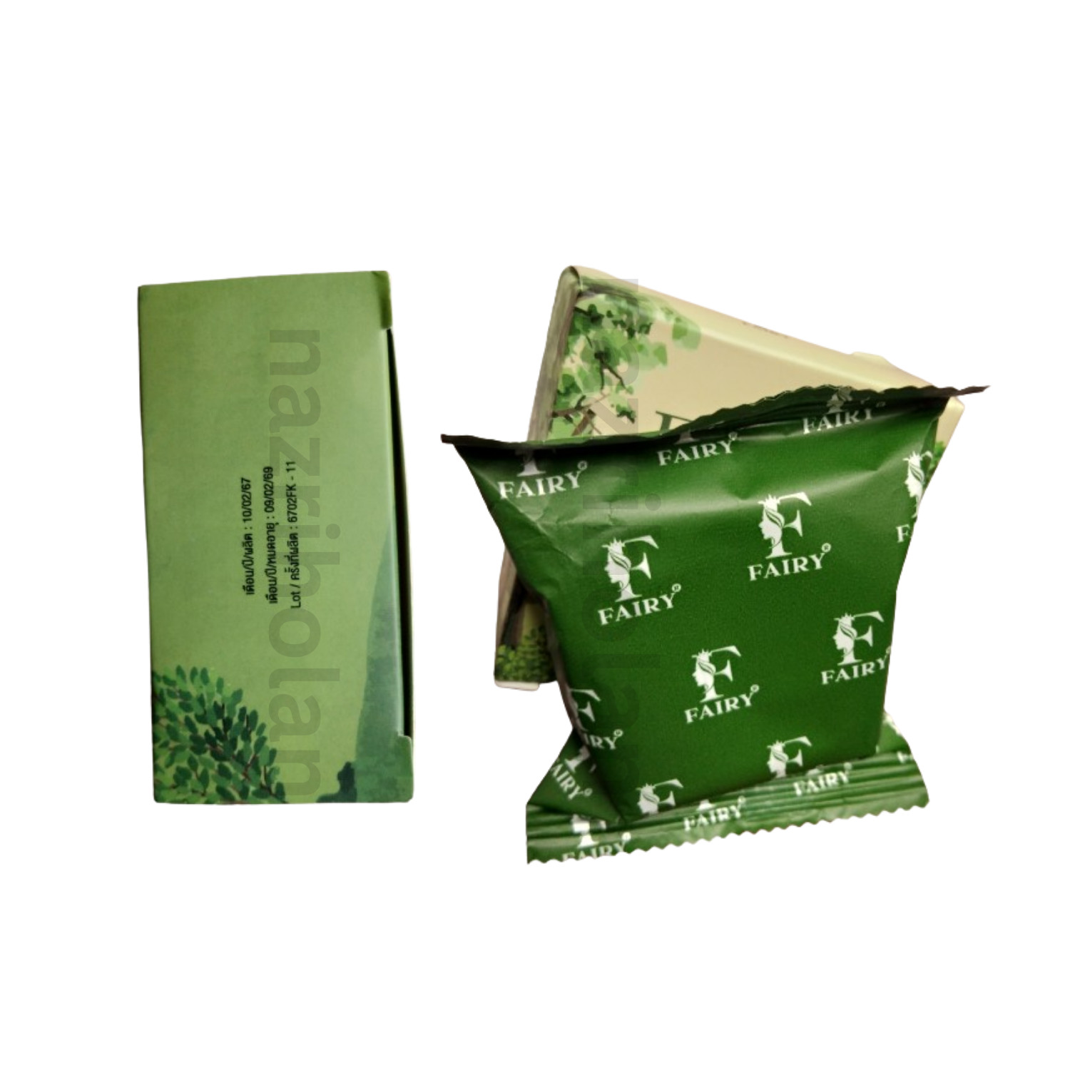 1 Pcs 60g Fairy Scrub Gluta Soap Green Tea | Whitening Face & Body Soap