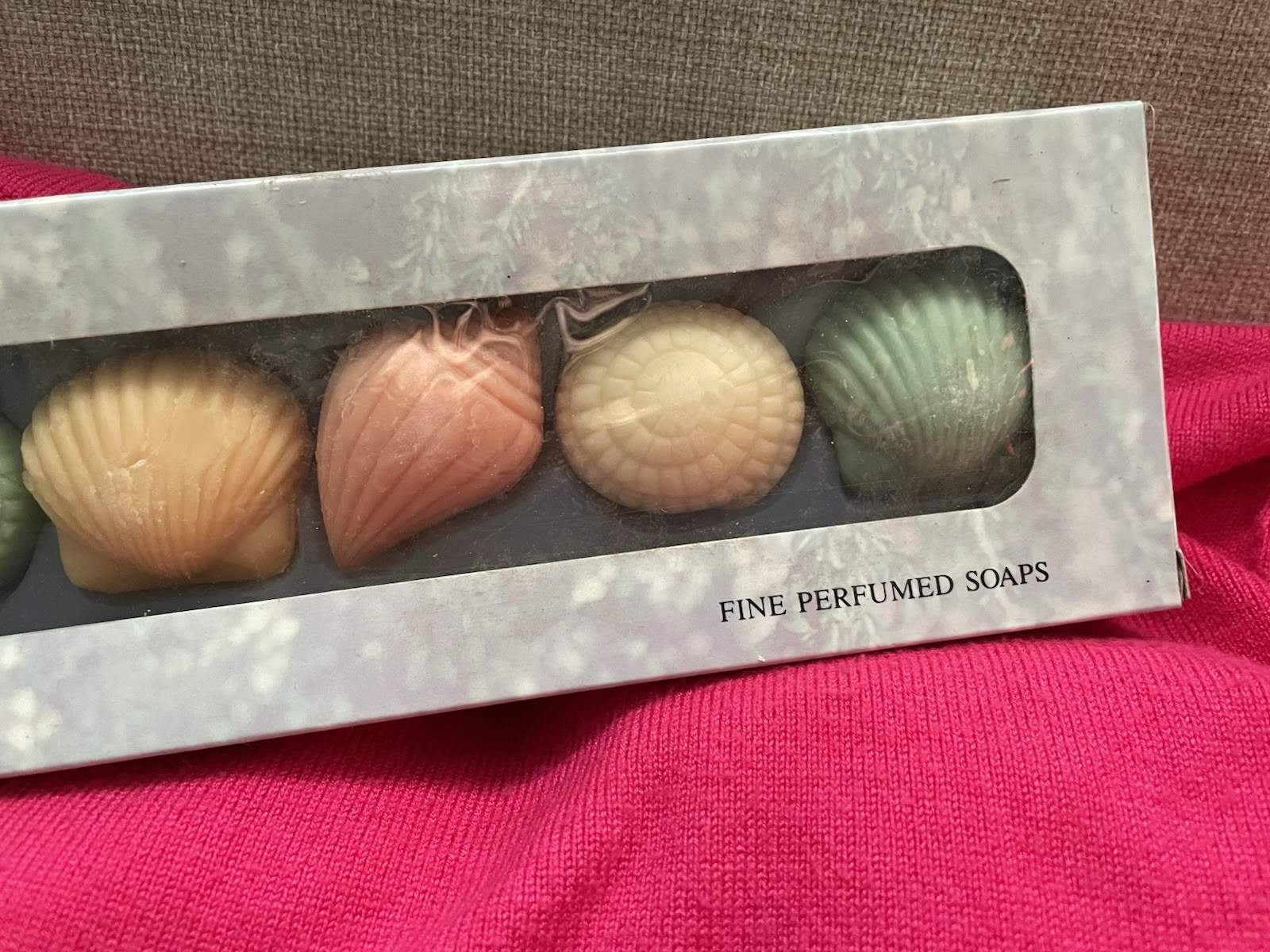 Nip! Lime light, fine perfumed vintage hand soaps, seashells