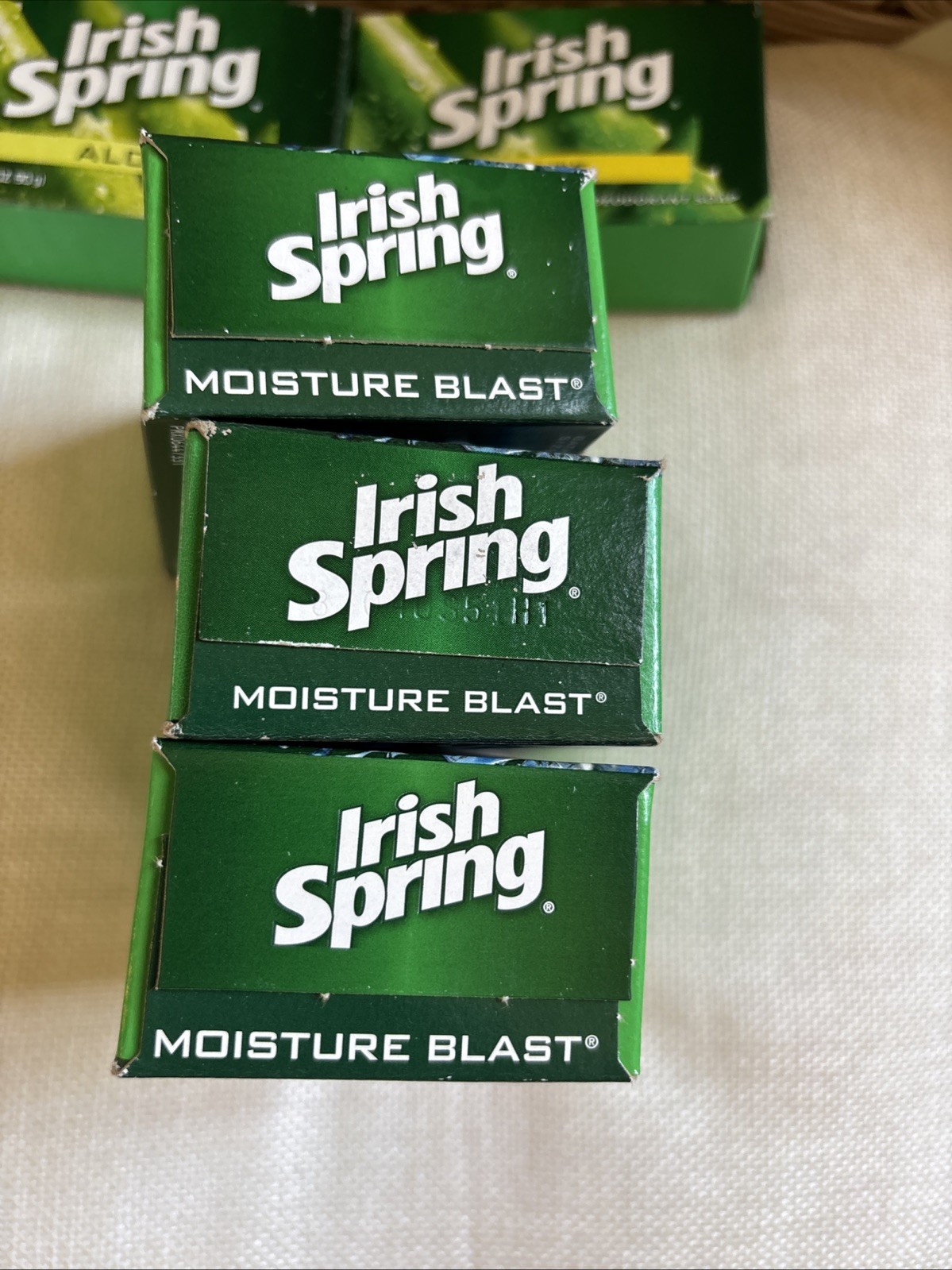 Irish Spring Soaps Lot Of 5. 3 Moisture Blast 3.7oz- 2Aloe 3.2oz New