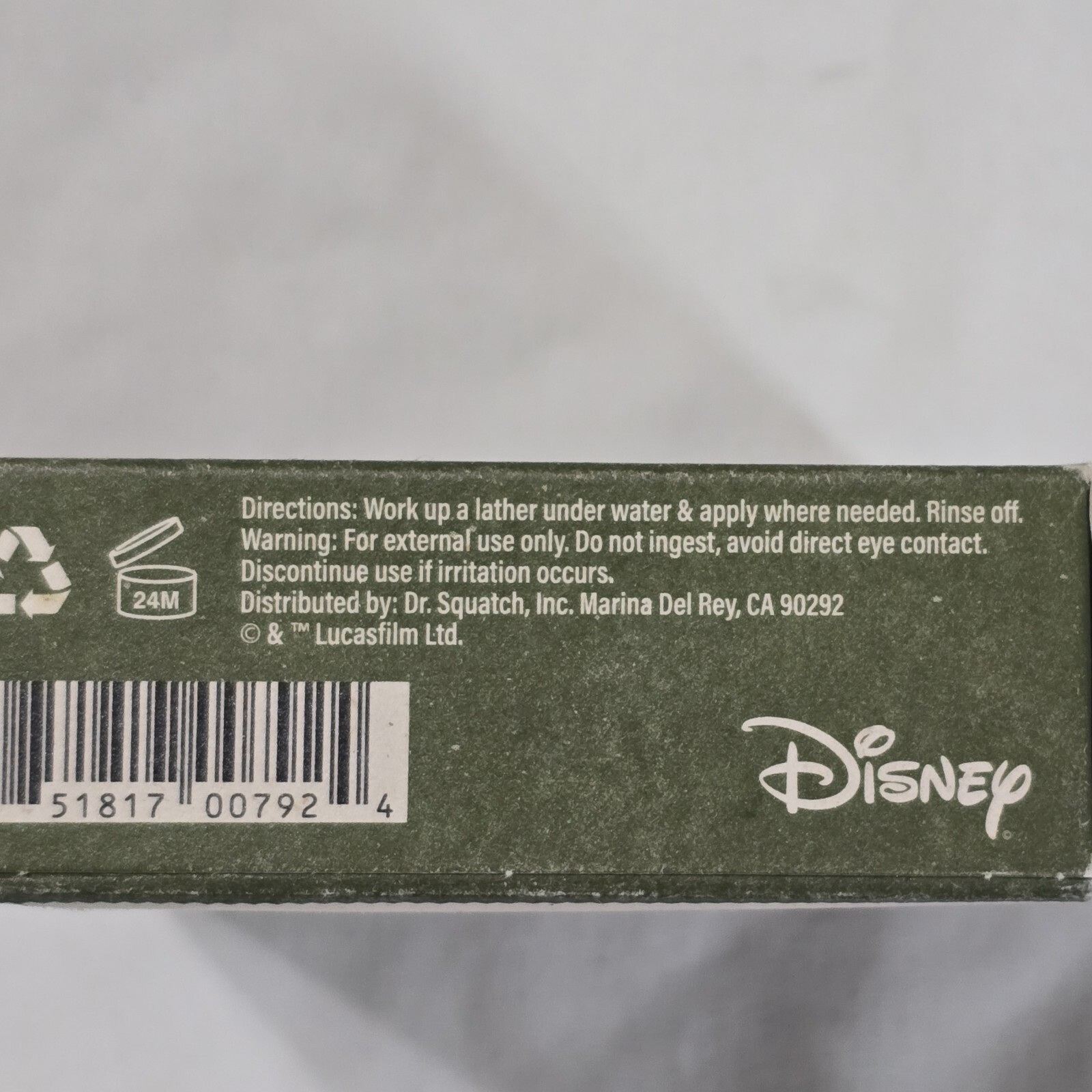 Dr. Squatch Star Wars Mandalorian Wisdom Wash Soap 5oz Yoda Limited Lot Of 2