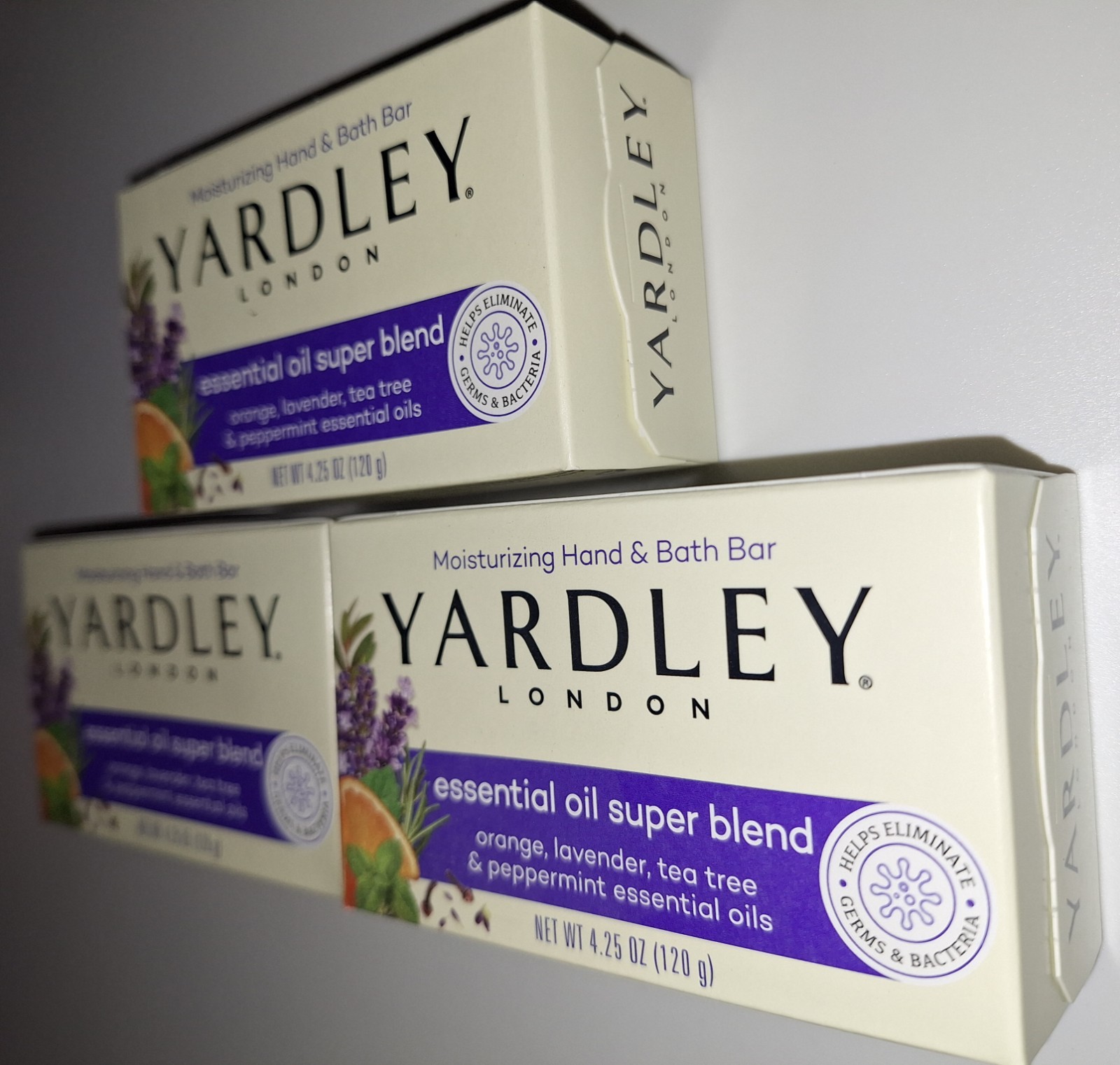 3Xs Yardley London Bath Bars Essential Oil Super Blend