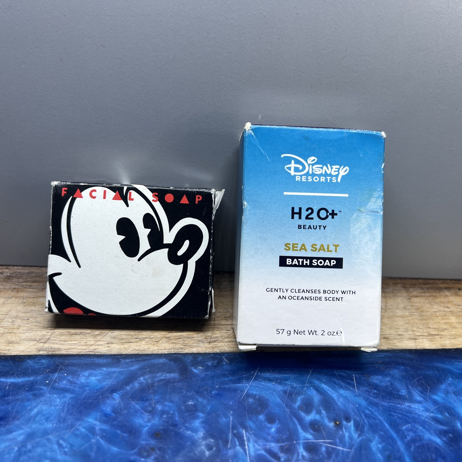 Disney Resorts H2O Beauty Sea Salt Facial Soap Travel Size & Mickey Facial Soap