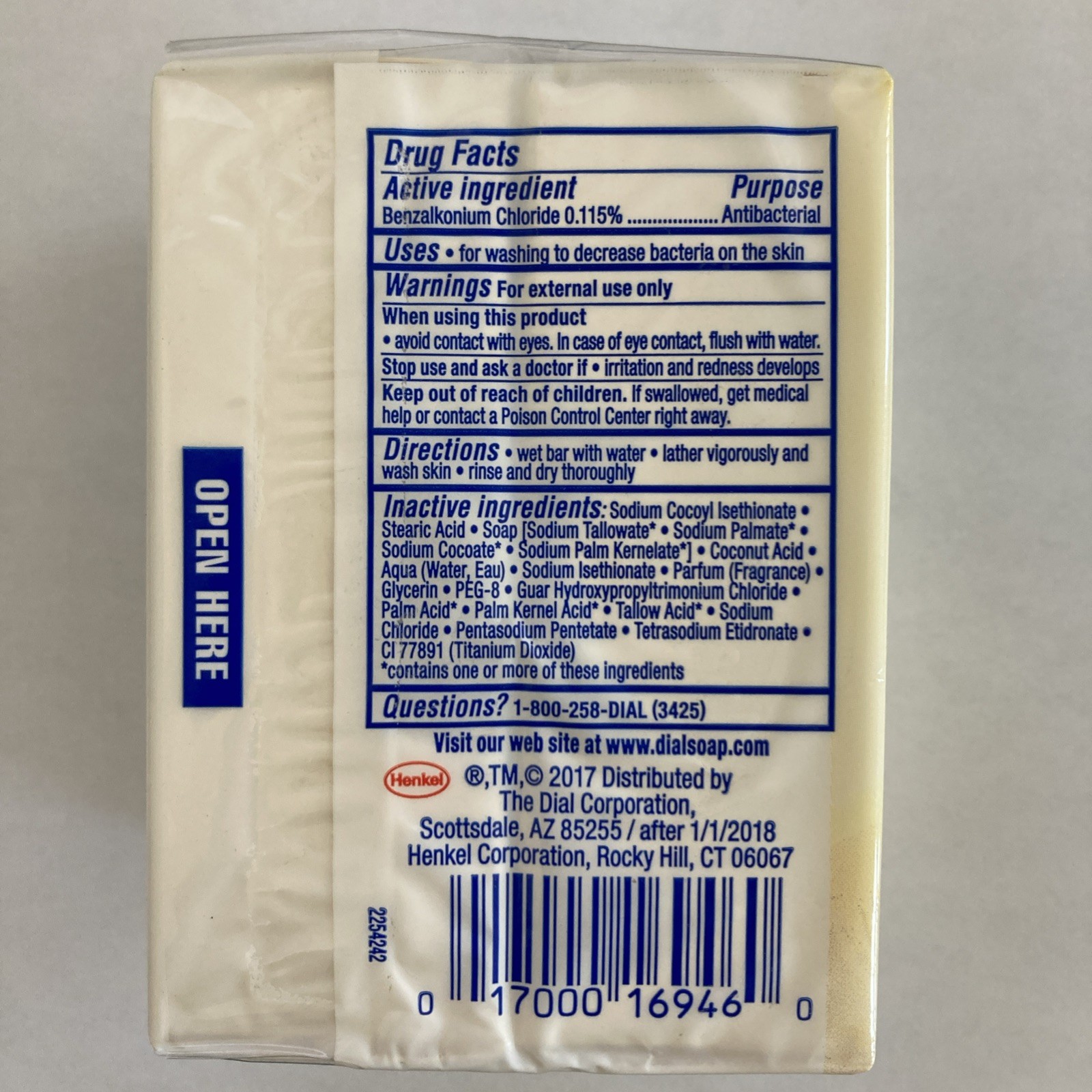 Dial Complete 2 in 1 Antibacterial Manuka Honey 3.2 oz Beauty Bars Pack Of 2