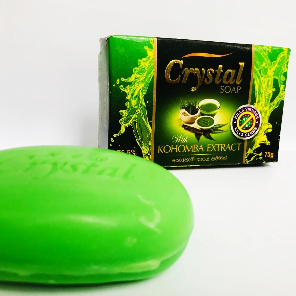 Crystal Soap With Natural Kohomba Herbal Care Ayurvedic Skin Body Beauty Bar 75g