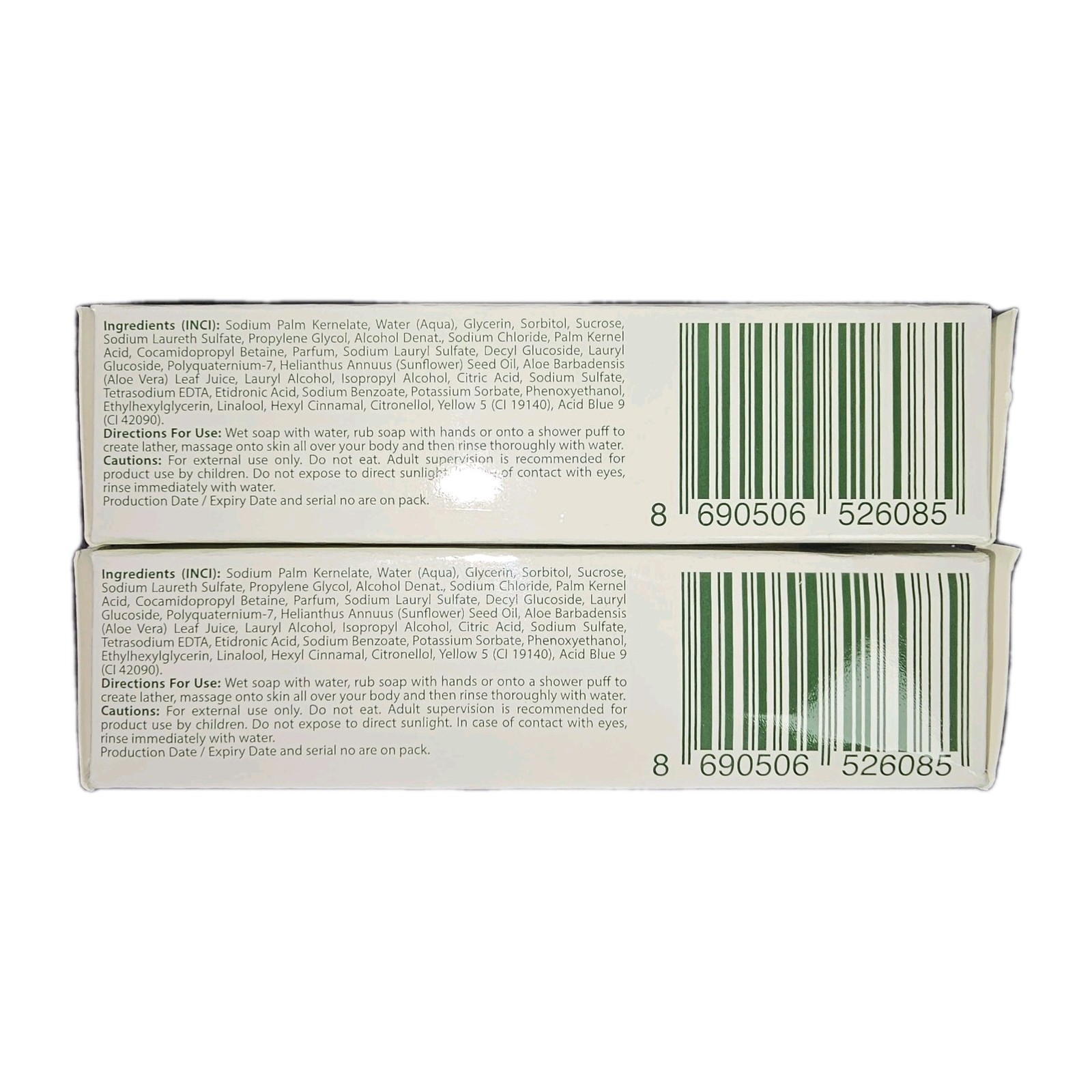 Duru Hydro Pure Aloe Vera Soap 2 Pack Gentle Transparent Bar Sensitive Skin