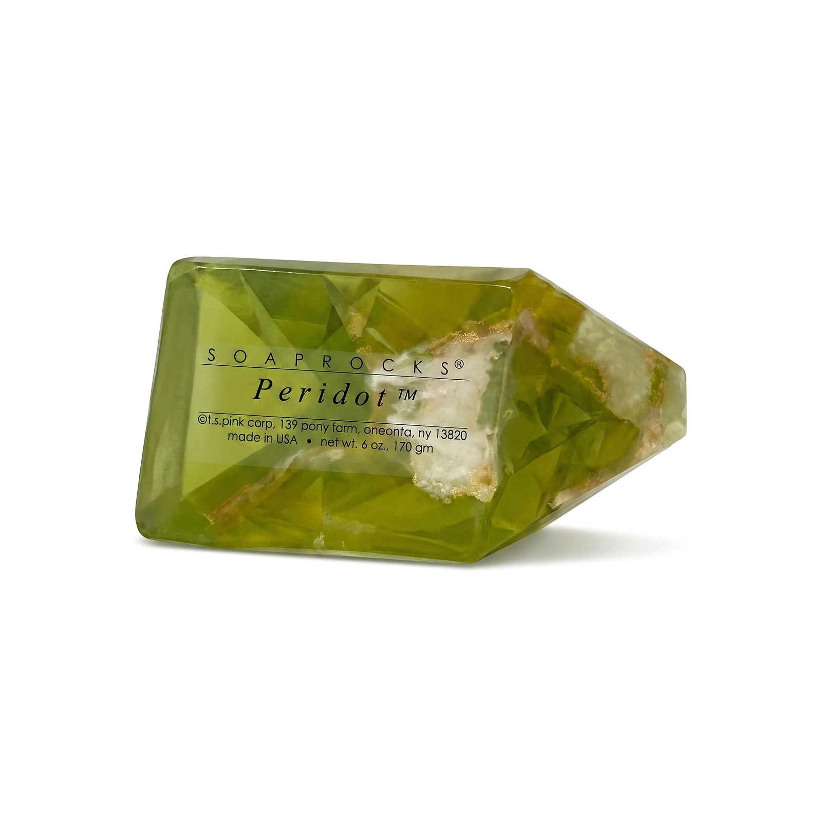 T.S. Pink SoapRock Peridot Gift Soap