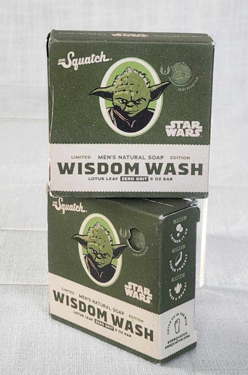 Dr. Squatch Star Wars Wisdom Wash Yoda Two Men’s Natural Soap Bars