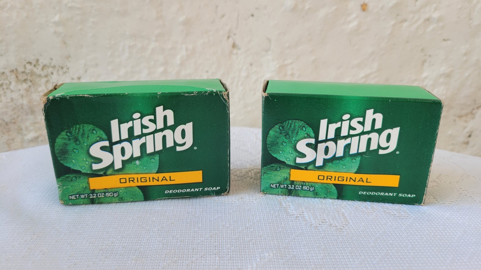 Irish Spring Original Deodorant Bar Soap, 3.2 oz bars, 2 Boxes, Personal Size