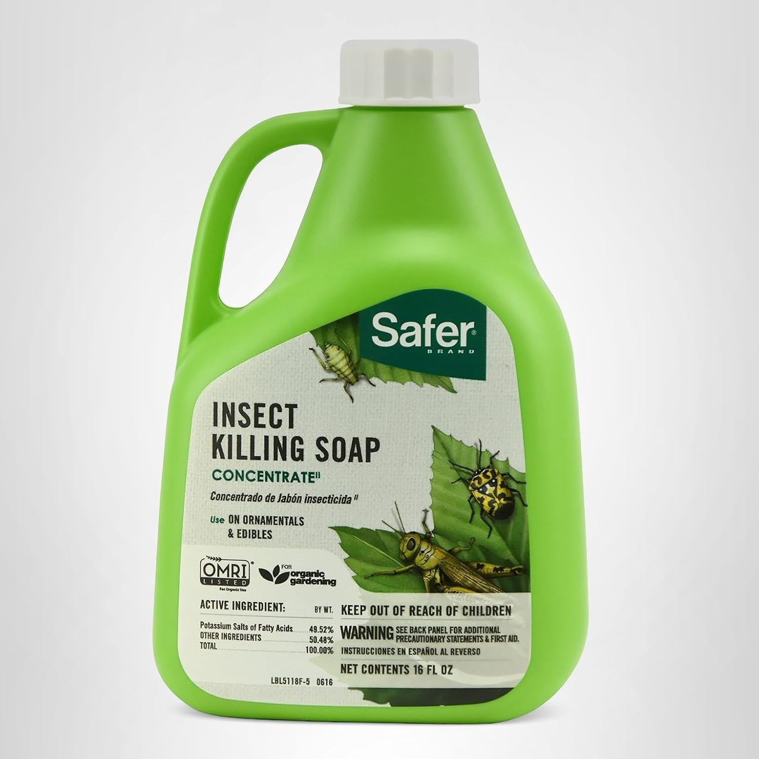 16 oz Organic Insect Killing Soap Concentrate – Kills Aphids & Spider Mites