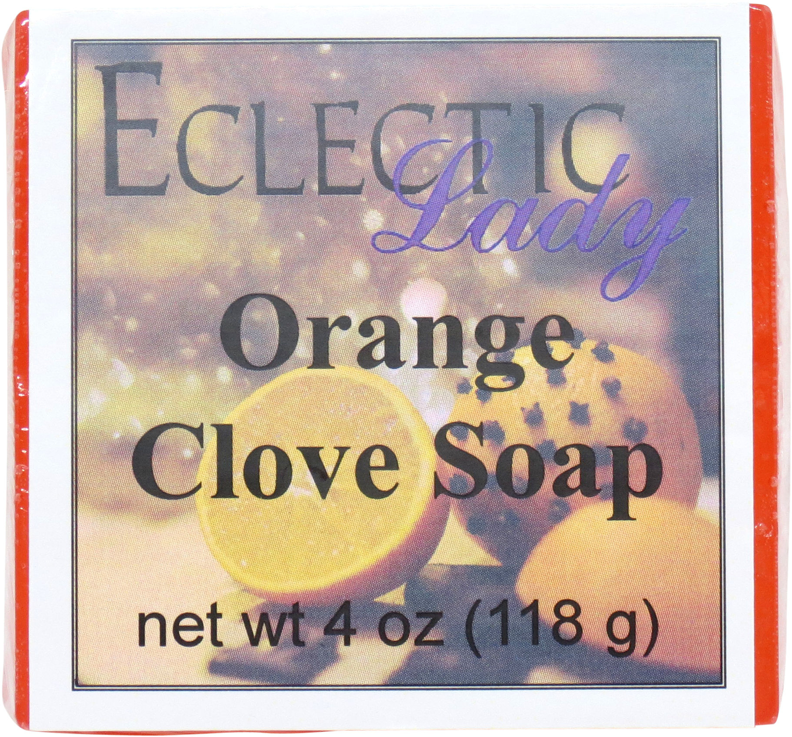Orange Clove Glycerin Soap by Eclectic Lady, 4 oz Bar