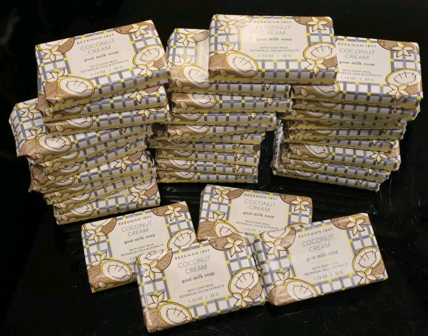 LOT OF 33- Beekman 1802 – Coconut Cream Goat Milk Soap 1.13 oz / 32 g