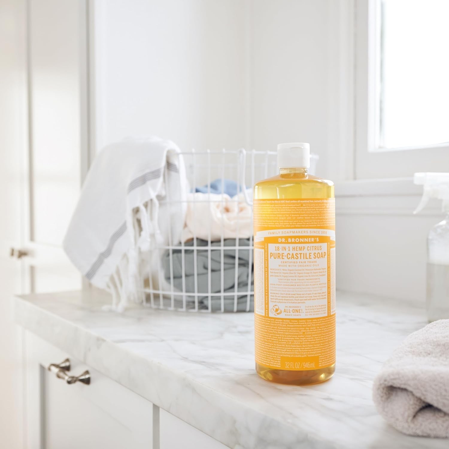 Dr. Bronner’s Pure-Castile Soap Citrus 32 fl. oz Each (Pack of 4)