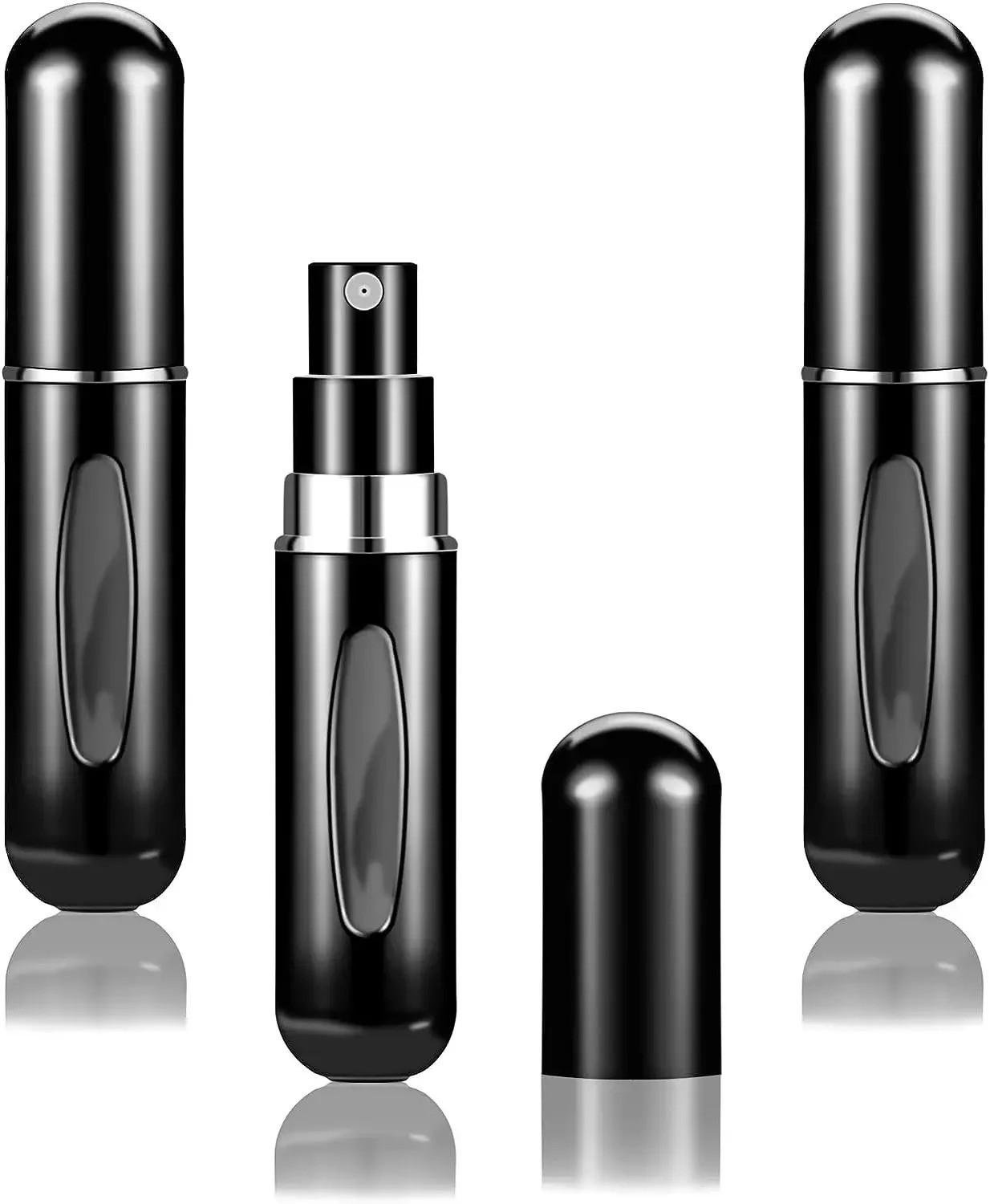 1/5/10PCS Refillable Travel Portable Perfume Atomizer Bottle Spray Pump Case 5ML