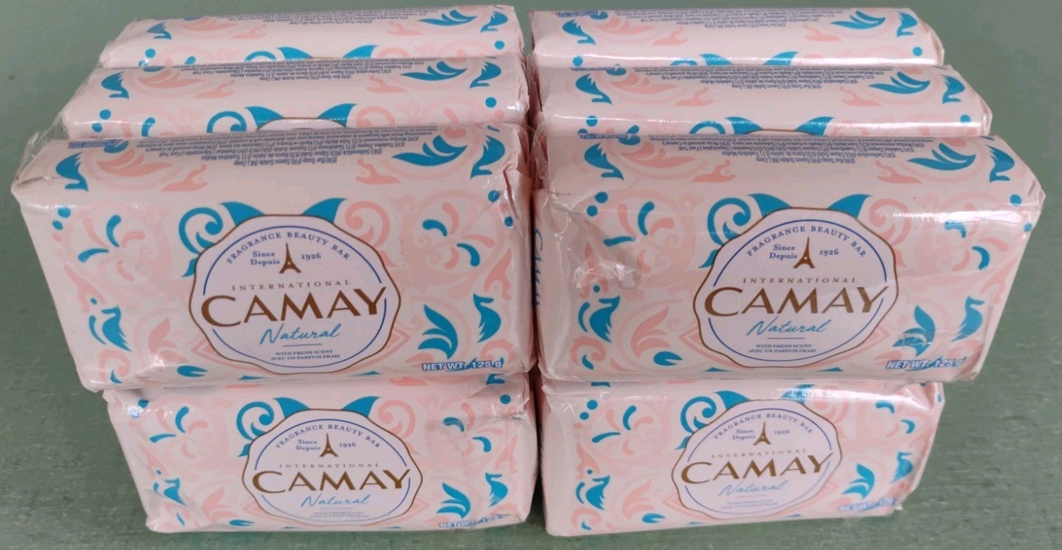 International Camay Natural Fresh Scent Soaps 12 Bars x 4.4oz (125g) Each